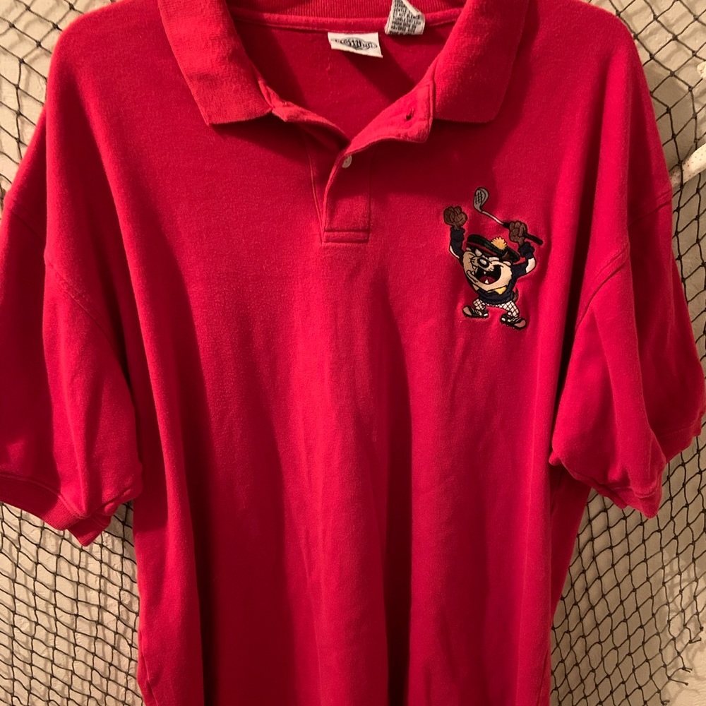 Acme Clothing Vintage Taz Looney Tunes Polo